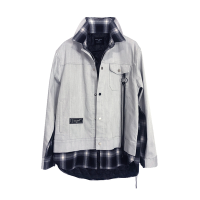 TIDALRANGE嘻哈街头格子外套