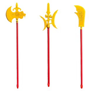 仿古三国兵器男孩玩具塑料刀枪斧木质关羽青龙偃月刀舞台表演神器