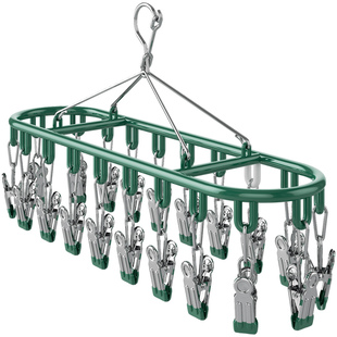 阳台晾袜子神器不锈钢多功能凉衣夹子袜夹挂袜架晒内衣内裤的架子