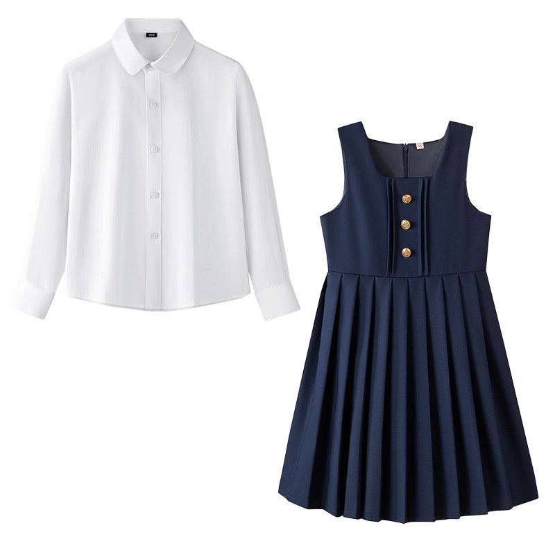 儿童演出服中小学生秋春运动会长裤长袖衬衫校服班服合唱服朗诵服