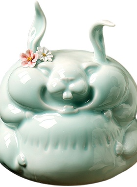 景禧造陶瓷兔年吉祥物创意礼品