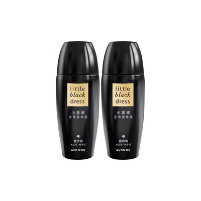 Avon走珠香体露雅芳小黑裙2支装