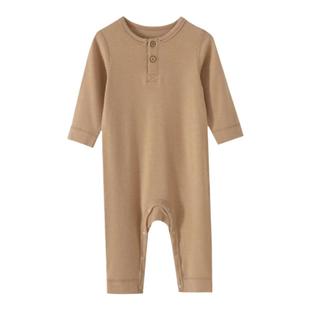 天丝羊毛婴儿连体衣无骨A类纯色春秋冬长袖打底睡衣内搭宝宝爬服