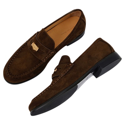 Mantener Gran 一脚蹬乐福鞋女新款复古金币鞋英伦风单鞋 MG女鞋