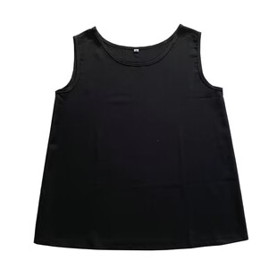 夏季棉绸无袖上衣大码纯色内搭可外穿薄款人造棉睡衣背心打底衫女