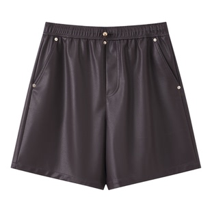 【商场同款】LILY2025秋新款女装复古宽松休闲通勤直筒短裤休闲裤