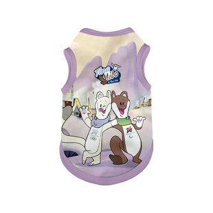 2026年米兰科尔蒂纳助威冬奥会宠物背心狗狗猫咪衣服大中小防掉毛