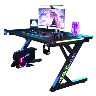 实木S3电竞桌碳纤维家用卧室游戏桌可夹机械臂二段分板电脑桌台式