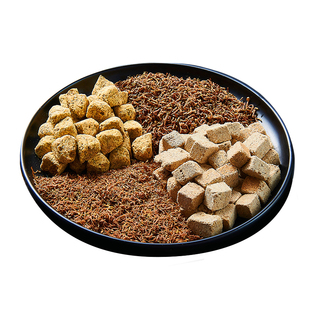 yee冻干红虫鱼食丰年虾块红线虫小型鱼金鱼孔雀灯鱼斗鱼饲料贴片