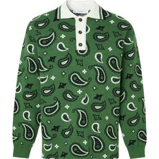 【折扣】Pringle of Scotland 冬男宽松羊毛针织Polo衫