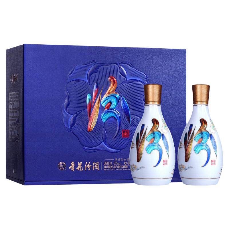53度青花25花神令225ml*2瓶