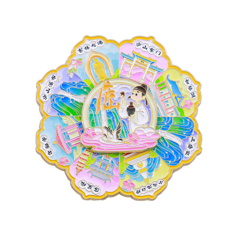 江西庐山地标旋转冰箱贴