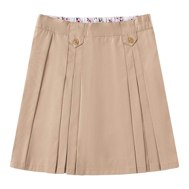女童卡其色百褶裙儿童藏青短裙女孩裙子英伦学院小学生校服半身裙