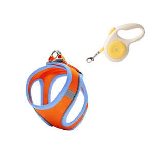 猫咪牵引绳自动伸缩防挣脱外出专用背心式遛猫绳子幼猫德文猫狗狗