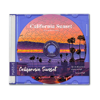 botop创意CD拼图装饰礼物伴手礼