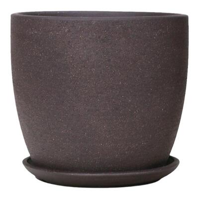 欧式紫砂兰花盆多肉盆希腊风素陶