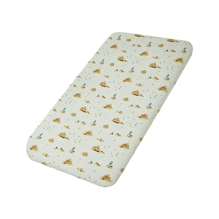 Milkbarn婴儿床床笠夏季竹棉纱布床单儿童床垫套宝宝床罩