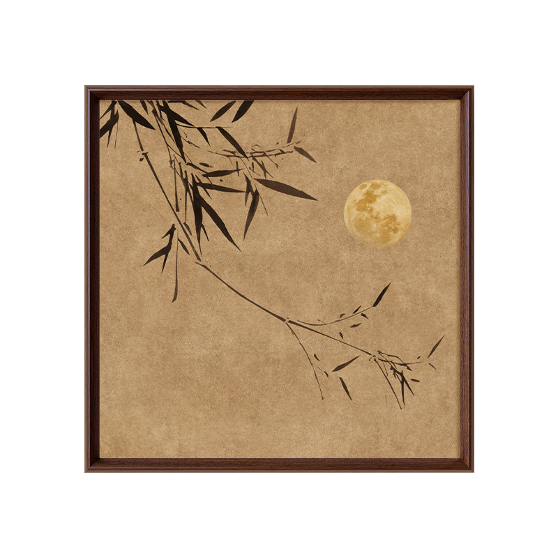 【新中式风】墨竹客厅玄关装饰画