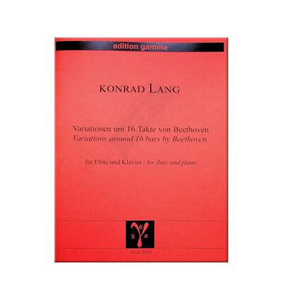 朗格根据贝多芬16小节变奏长笛