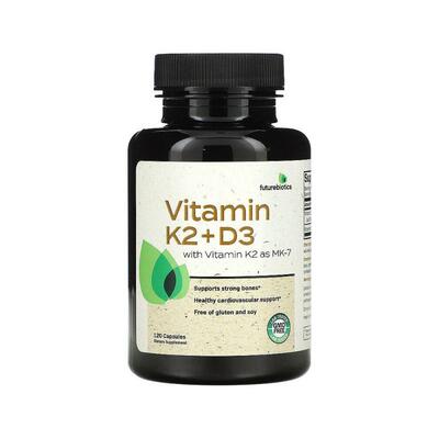 香港直发Future Biotics维生素K2D3胶囊强健营养补充舒缓120粒