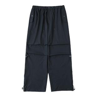 WHIMNOTION 日系户外3M Scotchgard面料抗撕裂直筒休闲抽绳伞兵裤