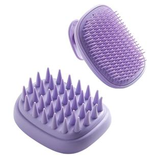 洗头按摩梳发根清洁沐浴刷子气囊新款双头按摩梳子去屑头皮洗头刷