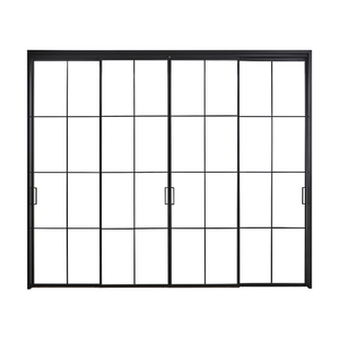 TATA木门极简厨房三联动推拉门阳台门铝合金推拉门玻璃移门LB106T