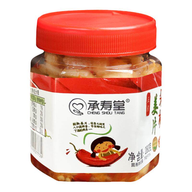 湖南剁椒姜片承寿堂酸辣生姜