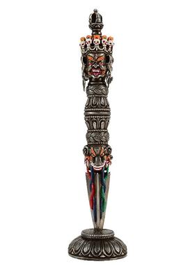 藏村铁民族风尼泊尔手工雕花摆件