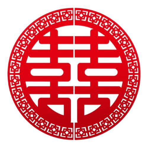 DUOBAO结婚电梯门喜字专用电梯告示贴喜糖婚礼布置囍字贴纸婚庆用