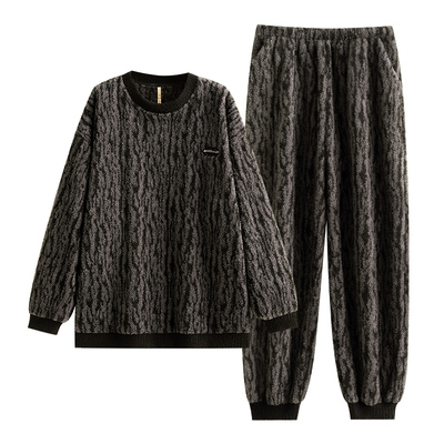 【商场同款】家乐芬男半边绒睡衣