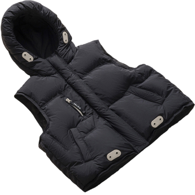 雅鹿洋气加厚儿童羽绒马甲外穿