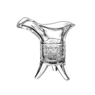 小红书同款帝王奶茶杯饮料咖啡杯三足爵杯创意搞怪玻璃皇帝酒杯子