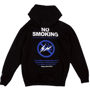 #FR2 联名 Fragment NO Smoking 藤原浩 闪电 hoodie 男女卫衣潮