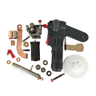 拉丝焊枪配件导电保护嘴枪管焊丝盘轴白轮焊丝咀枪把壳电机变速箱