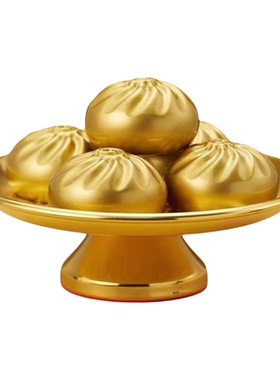 纯黄铜招财包子摆件送礼开业