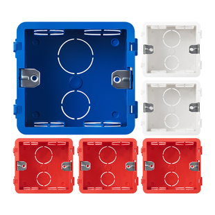 西门子开关插座86型底盒暗盒加厚PVC底盒套餐20只