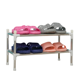 床下床底桌下网红拖鞋架子寝室宿舍创意超低超矮单层两层不锈钢