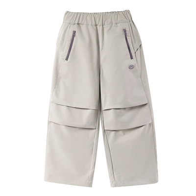 半度闲儿童秋装软壳伞兵裤洋气秋装2025新款男女童春秋运动工装裤