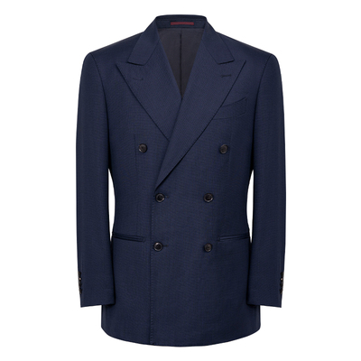 精纺澳洲羊毛西服套装意式半麻衬