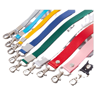 工牌挂绳定制logo1.0-2.0cm钩扣胸牌胸卡吊牌印字厂牌卡套参会证工号牌工作牌员工卡工作证金属头绳子定做