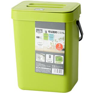 家用大容量客厅厨房垃圾桶壁挂式收纳简约带盖茶室垃圾篓厕所阳台