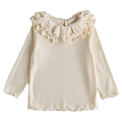 oakfamily莫代尔棉女孩T恤上衣