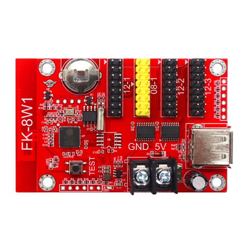 飞控控制卡FK-8W1 手机无线WIFI改字 单色LED显示屏广告屏7W1 8W1