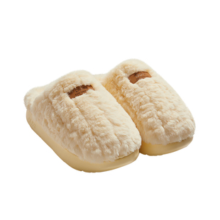 朴西朵朵绒情侣毛绒棉拖鞋女士秋冬保暖防滑加绒居家室内毛毛拖鞋