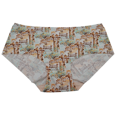 轻薄丝滑无痕中腰包臀女平角内裤