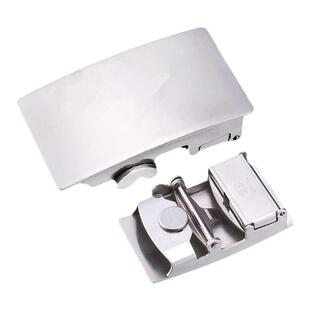 不生锈 不锈钢皮带自动扣腰带配件高端卡扣裤带扣头高级卡子 滑道