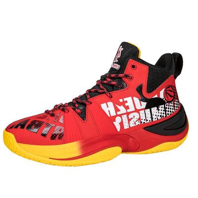 安德詹姆斯实战篮球鞋男款防滑耐磨减震红色耐磨男童青少年球鞋