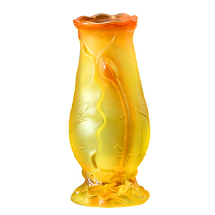 琉璃莲花瓶供佛插花瓶观音净水干花瓶水培养家用摆件佛前供奉佛具