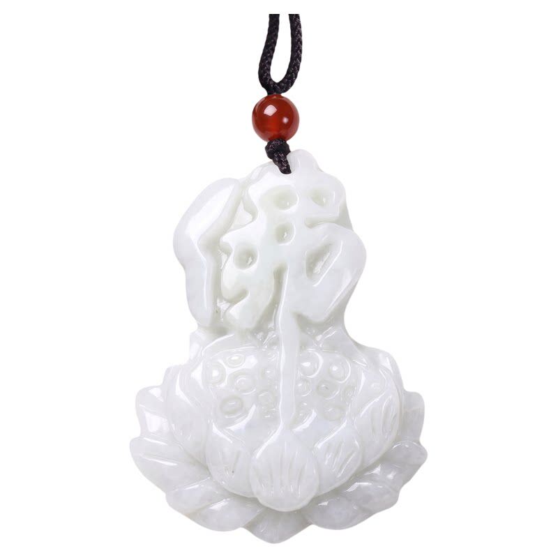 缅甸A货翡翠佛莲花吊坠百搭